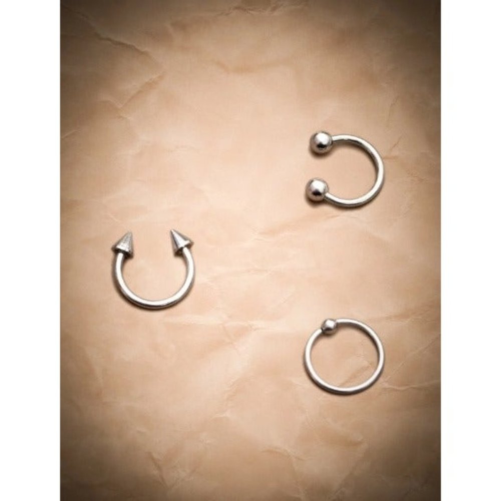 Punk Rock / Gothic 3pcs Stainless Steel Nose Ring